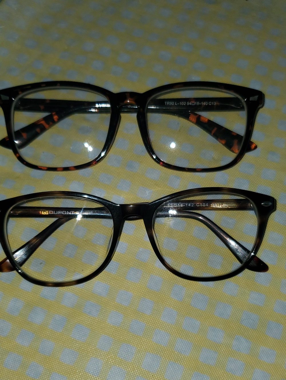 2 Pairs Tortoiseshell Eyeglass Frames